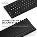 iClever GK03 Wireless Keyboard and Mouse Combo - 2.4G Portable Wireless Keyboard Mouse, Rechargeable Ergonomic Design Full Size Slim Thin Stable Connection for Windows 7/8/10, Mac OS