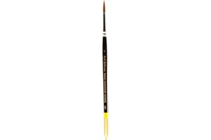 Jack Richeson 9000 Series Synthetic Short Handle Watercolor Round Brush, Size 6
