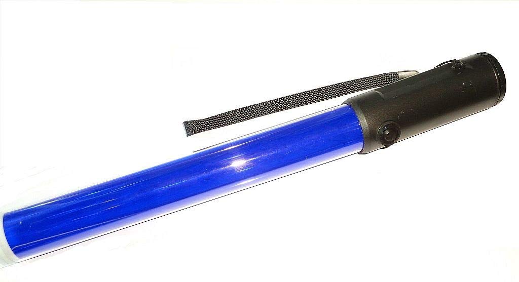 Imported by diskpro 14.5 inch Blue LED Traffic Safety Wand