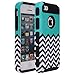 iPhone 5C, E LV iPhone 5C - Two Tone Dual Layer Armor Protective Defender Case Cover for Apple iPhone 5C with 1 Stylus and 1 Screen Protector - FTS BLACK