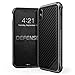 X-Doria iPhone X Case, Defense Lux - Military Grade Drop Tested, Anodized Aluminum, TPU, and Polycarbonate Case for Apple iPhone X, [Black Carbon Fiber]