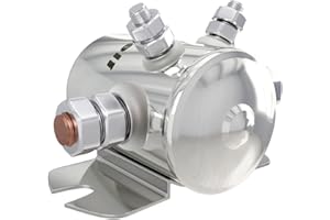 Newdeli Max 300A Continuous Duty Solenoid Relay Nickel-Plating for Golf Carts, Winch, Marine in Rush 12VDC