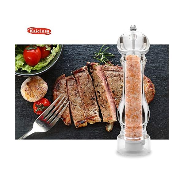 Kaiciuss Salt Pepper Grinder Mill Arcylic,the Best Peppercorn Grinder
