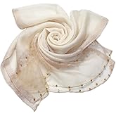 HURESON Womens Scarves Lightweight Silk Scarf Shawls and Wraps for Evening Dresses Summer Beach Wedding Shawl gifts