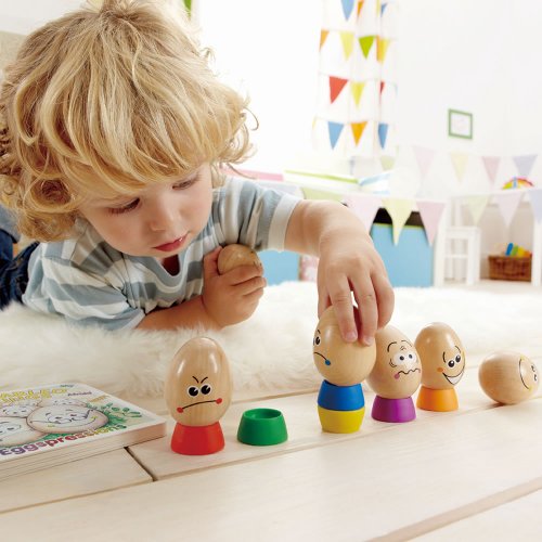 Hape Eggspressions Wooden Learning Toy with Illustrative Book