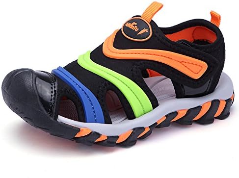 BTDREAM Boy's and Girl's Sports Sandals Breathable Closed-Toe Summer Outdoor Athletic Beach Shoes