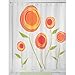 iDesign Fabric Marigold Shower Curtain for Master, Guest, Kid's, College Dorm Bathroom, 72