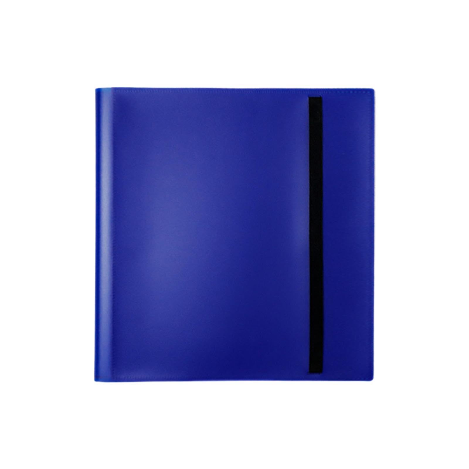 Cards Binder 12 Pockets Card Storage Binder 480 Cards Side Loading Storage Protection Cards Binder Holder for Baseball Cards, Dark Blue