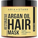 AriaStarrBeauty Argan Oil Restorative Mask Repair Hair Treatment