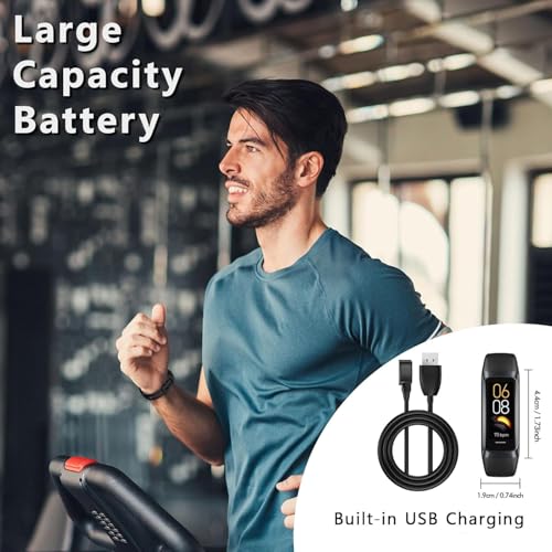 Fitness Tracker with 24/7 Heart Rate Blood Oxygen Sleep Monitor,Activity Tracker with 1.1" AMOLED Touch Color Screen, Multiple Sport Modes Step Counter,IP68 Waterproof for Women Men (Black)