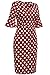 ANGVNS Women's Vintage Polka Dot Optical Illusion Bridesmaid Party Causal Dress