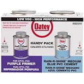 Oatey Rain-R-Shine Blue/Purple Primer and Cement for PVC 4 oz