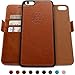 Dreem Fibonacci 2-in-1 Wallet Case for Apple iPhone 6 Plus & 6s Plus - Luxury Vegan Leather, Magnetic Detachable Shockproof Phone Case, RFID Card Protection, 2-Way Flip Stand - Caramel