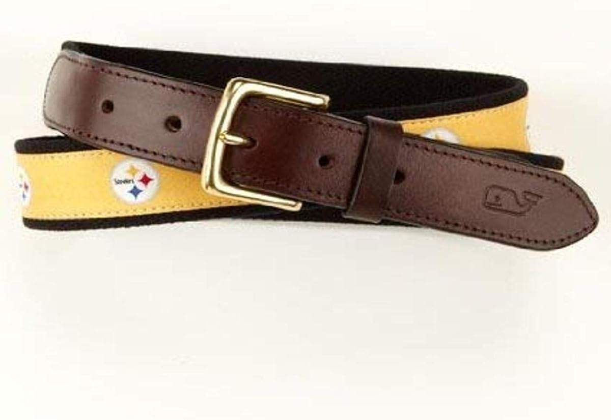 NFL Pittsburgh Steelers Canvas Club Belt Sports Fan