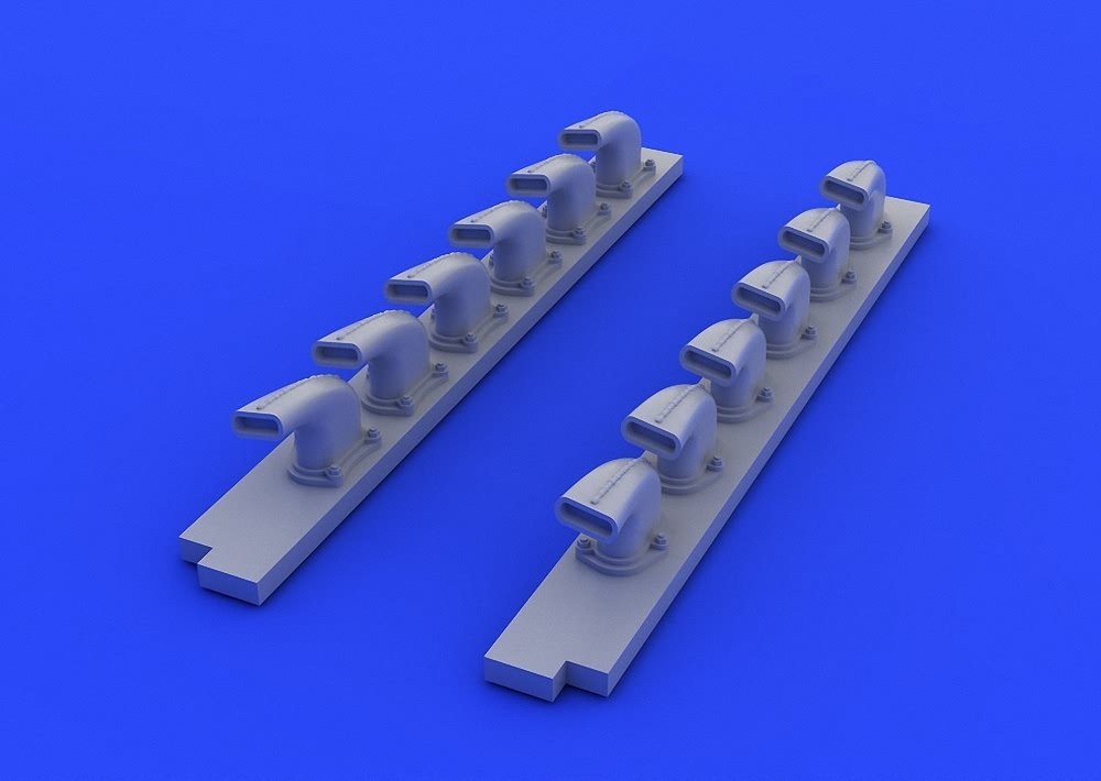 Eduard Brassin 1: 32 -Bf 109g-6 Exhaust Stacks