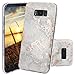 Galaxy S8 Plus Case, JAHOLAN Gray Rose Gold Marble Design Slim Flexible Clear Bumper TPU Soft Case Rubber Silicone Skin Cover for Samsung Galaxy S8 Plus