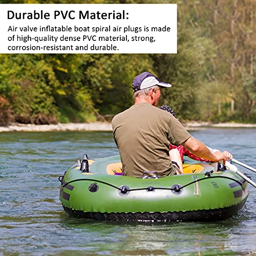 6 Pieces Kayak Valve Air Valve Inflatable Boat Spiral Air Plugs