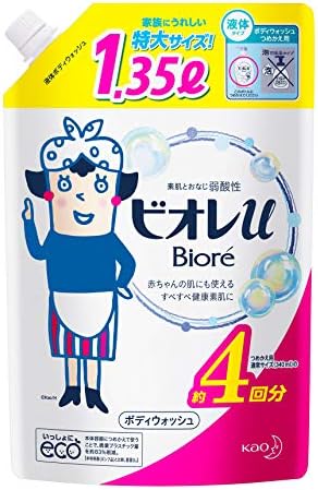 (Large Capacity) Biore U Body Wash Refill, 45.6 fl oz (1350 ml)