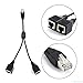 RJ45 Network Splitter Adapter Cable, RJ45 1 Male to 2 Female Socket Port LAN Ethernet Network Extender Connector Y Adapter Cable