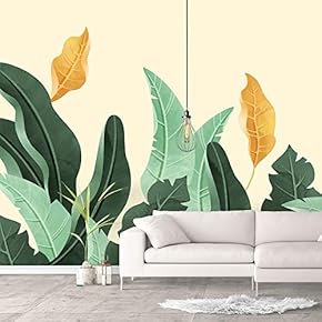 Wall Murals for Bedroom Green Plants Animals Removable Wallpaper Peel and Stick Wall Stickers - 66x96 inches