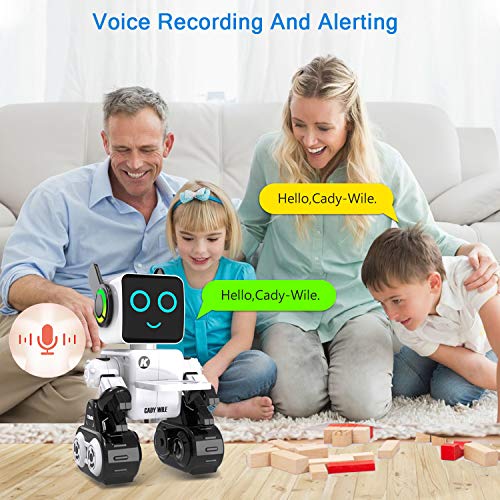 Robot Toy, Remote Control Robot Toy for Kids, Intelligent Programming RC Robot, Suitable for Kids Aged 8 and Over to Sing, Dance, Talk, Transfer Items and Play with Kids as a Gift for Child (White)