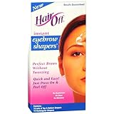 Hair Off Instant Eyebrow Shapers Cold Wax Strips 18's