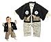 stylesilove Baby Boy Kimono Cardigan and Romper 2-pc Costume (80/12-18 Months) Navy Blue
