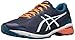 ASICS Men's Gt-1000 5 Running Shoe, Indigo Blue/Snow/Hot Orange, 9 M US