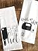 Funny Kitchen Towel Set Chop it like it's Hot Watch me Whip Set of 2