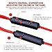 Wired E-Sport Earphone with Adjustable Mic for PS4, Laptop Computer, Cellphone,and so on, maxin 3.5mm Wired Earburds with Snug and Soft Design, Inline Controls for Hands-free Calling. (Red)thumb 4