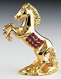 YEAR OF HORSE 24K Gold Swarovski Crystal Chinese Zodiac