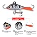 Goture Ice Fishing Jigs with Treble Hook Single Hook for Crappie, Trout, Panfish Walleye Winter Fishing Lures ice Jigging