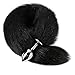 Vitnette Stainless Steel Fox Tail Headband Headwear for Prom Party Costume Cosplay-Black