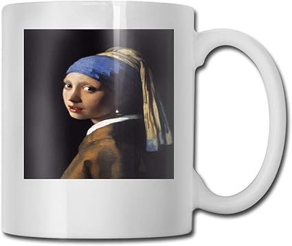 Amazon Co Jp マグカップ 真珠の耳飾りの少女 おしゃれ コーヒーカップ ティーカップ コップ 面白い食器 かわいい 大容量 陶器 プレゼント ホーム キッチン