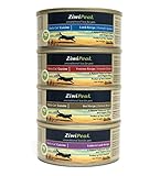 Ziwipeak Grain Free Wet Cat Food Variety Pack - 4 Flavors (Lamb, Rabbit & Lamb, Beef, & Venison) - 3 Ounces Each (12 Total Cans)