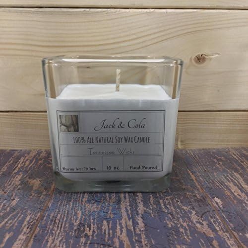 Jack & Cola Scented 10oz 100% Natural Soy Wax Hand Poured Dye Free Candle