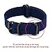 CIVO Heavy Duty G10 Zulu Military Watch Bands Premium Ballistic Nylon Watch Strap 5 White Rings with Stainless Steel Buckle 20mm 22mm 24mm … (Smoke Grey, 24mm)
