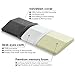 Orthopedic Lumbar Support Pillow for Bed - Jiaao Premium Memory Foam Sleeping Pillow for Lower Back, Knee & Hip Pain, Lumbar Cushion for Side & Back Sleepers,Including Removable Cover with Zipper,Gray