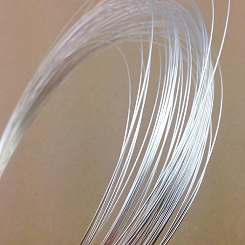 Authentic Sterling Silver Wire Dead Soft Jewelry Wire 5 Feet Round Beading Wire (Thin wire ~ 0.5mm or 24GA) SS281-0.5
