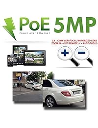 GW Security AutoFocus: sistema de cámara IP (16 canales, H.265, 4K, 8 MP, NVR, 16 x 5 MP, HD 1920P, domo POE, cámara de seguridad, zoom óptico motorizado 4X, interior)