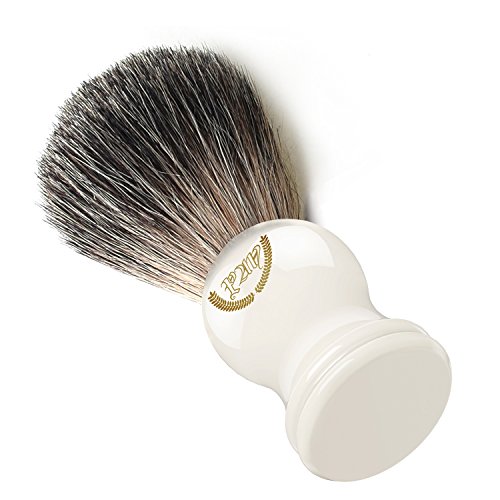 Shaving Brush, 100% Pure Badger, Handmade Handle (Ivory). for All Methods,Safety Razor,Double Edge Razor,Straight Razor or Shaving Razor, its The Best Badger Shaving Brush. - Thumbnail 3