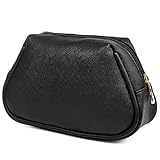 Black Makeup Bag,Cosmetic Bag Organizer,Water Resistant Beauty Designer Bags by EaseGave/0006,Black