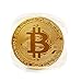 OutTop 3 Pcs Art Gold Plated Bitcoin Collection Coin Home Room Office Decoration (A)