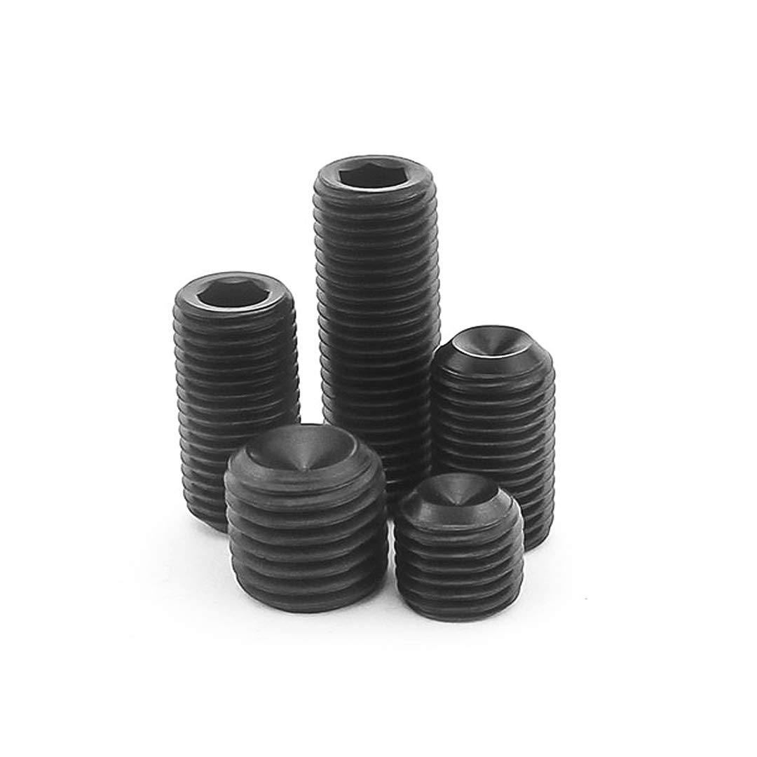 BOZONLI Cup Point Grub Screw Hex Head Allen Screw, High-strength Bolts, Carbon Steel Fasteners, M8*25mm,20 pcs