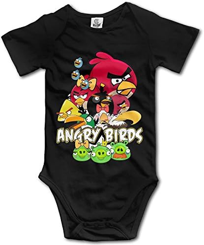 Angry Birds Pig Logo Baby Girls/Boys Short Sleeve Bodysuit