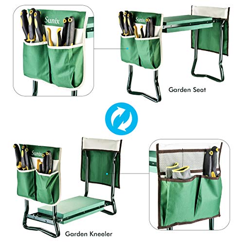 3 Garden+Kneeler+Seat+Bonus+Pouches