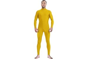 Aniler Men's and Women's Spandex Headless and Without Gloves Socks Zentai Costume Bodysuit Stretchy Cosplay Unitard Body Suit