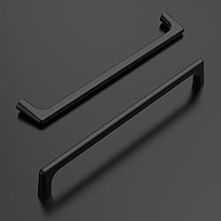 Amerdeco 10 Pack Matte Black Cabinet Pulls 7.5