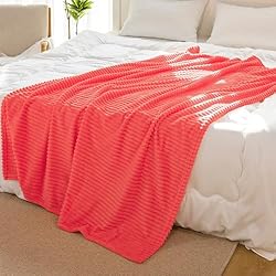 Vessia Flannel Fleece Throw Blanket for