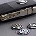 ESC EDP525FBA 2 Pieces Car Key Logo Auto Emblems Dia:1.4cm Car Styling Sticker, Blue Color for VW Golf Rabbit Bora Polo Touran Tiguan Jetta Passat